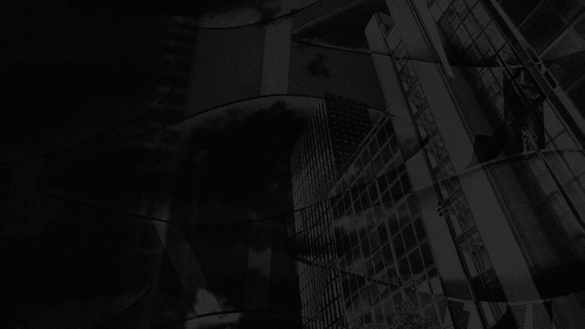 Abstract image featuring overlapping architectural elements with glass facades and reflections, creating a complex, layered visual effect.